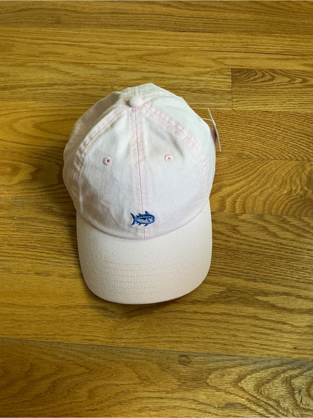 Southern Tide Light Pink Baseball Cap with Blue Fish. NWT